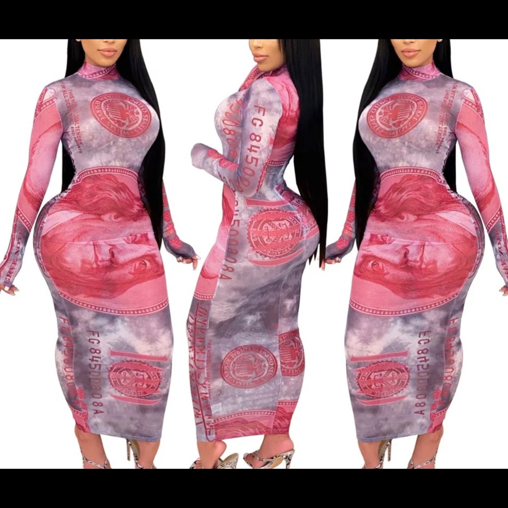 💕Gorgeous Dolls Boutique Sexy Money Dress💕